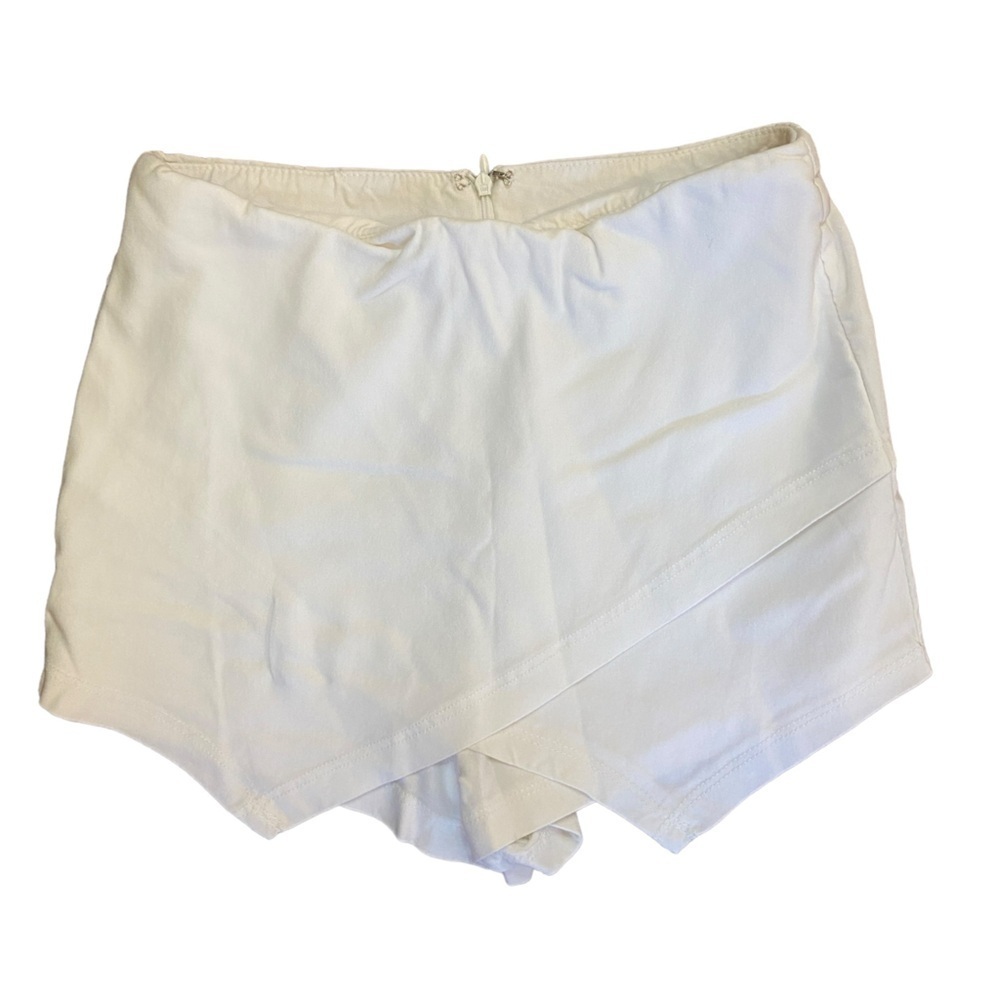 White Short Mini Skort